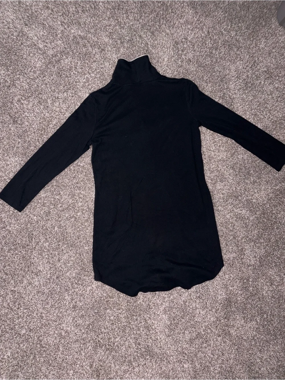 Ralph Lauren Black Polo-Style Long Sleeve Dress